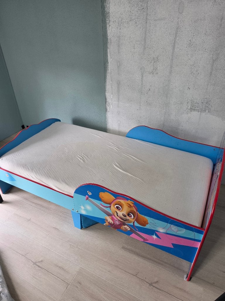 PAW Patrol kinderbed 140x69 cm + matras, Ophalen, Gebruikt, 70 tot 85 cm, 140 tot 160 cm