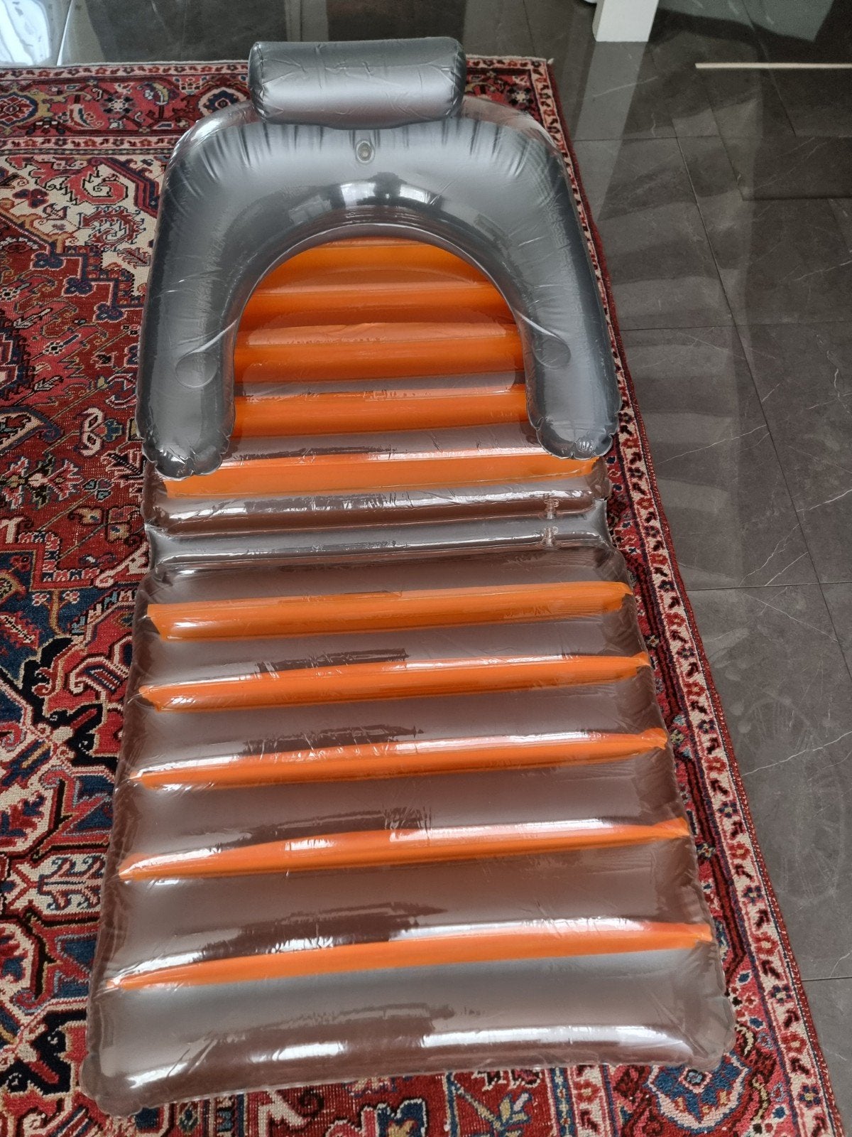 Nieuw Opblaasbaar Zwembad Ligbed - Oranje/Grijs, Ophalen, Minder dan 80 cm, Overige typen, Nieuw