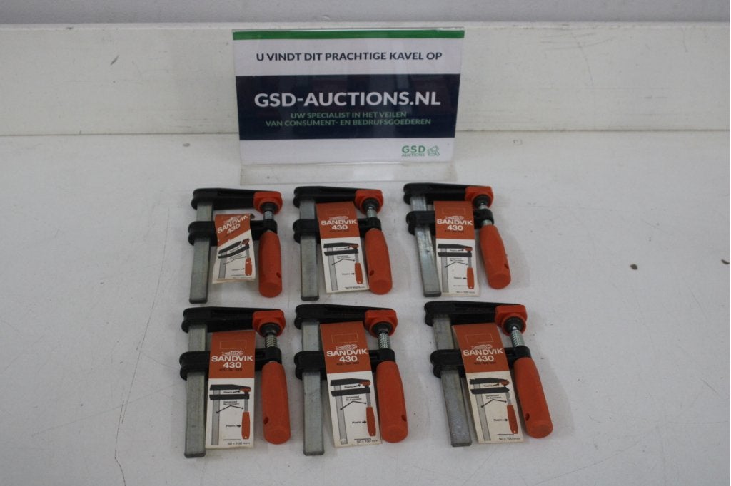 Set van 6 Sandvik 430 lijmklemmen, Ophalen of Verzenden, Niet ingevuld, Niet ingevuld, Niet ingevuld