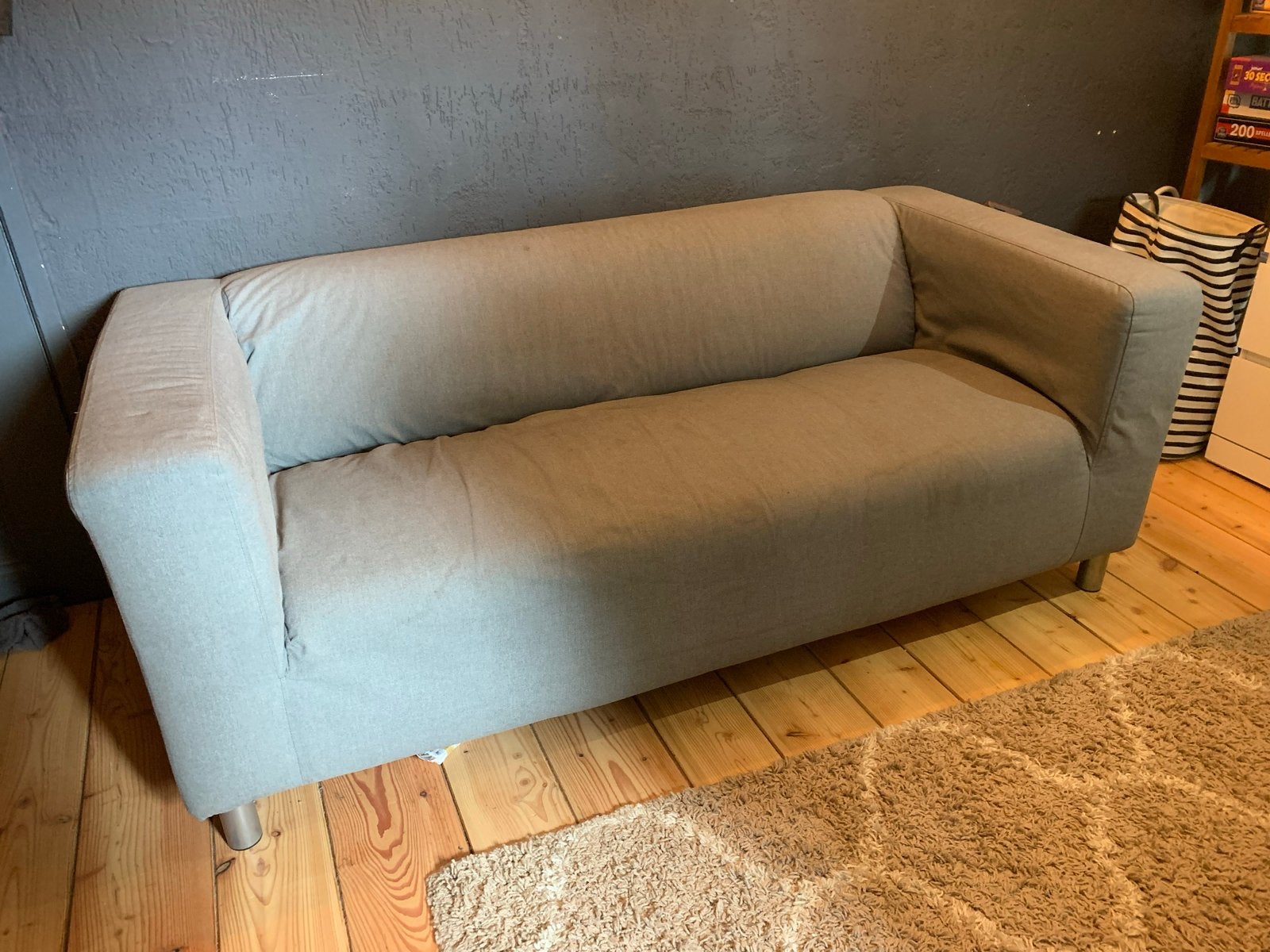 IKEA Klippan 2-zitsbank - Grijs, Ophalen, Gebruikt, 150 tot 200 cm, Tweepersoons