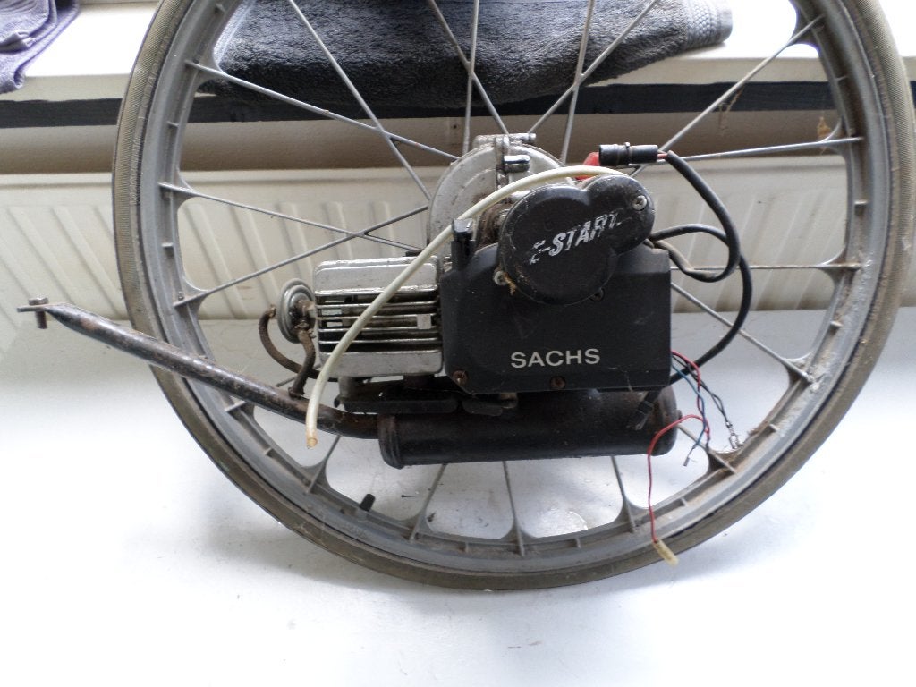 SPARTAMET SACHS MOTOR / ACHTERWIEL, Ophalen of Verzenden, Gebruikt, Benzine, Spartamet