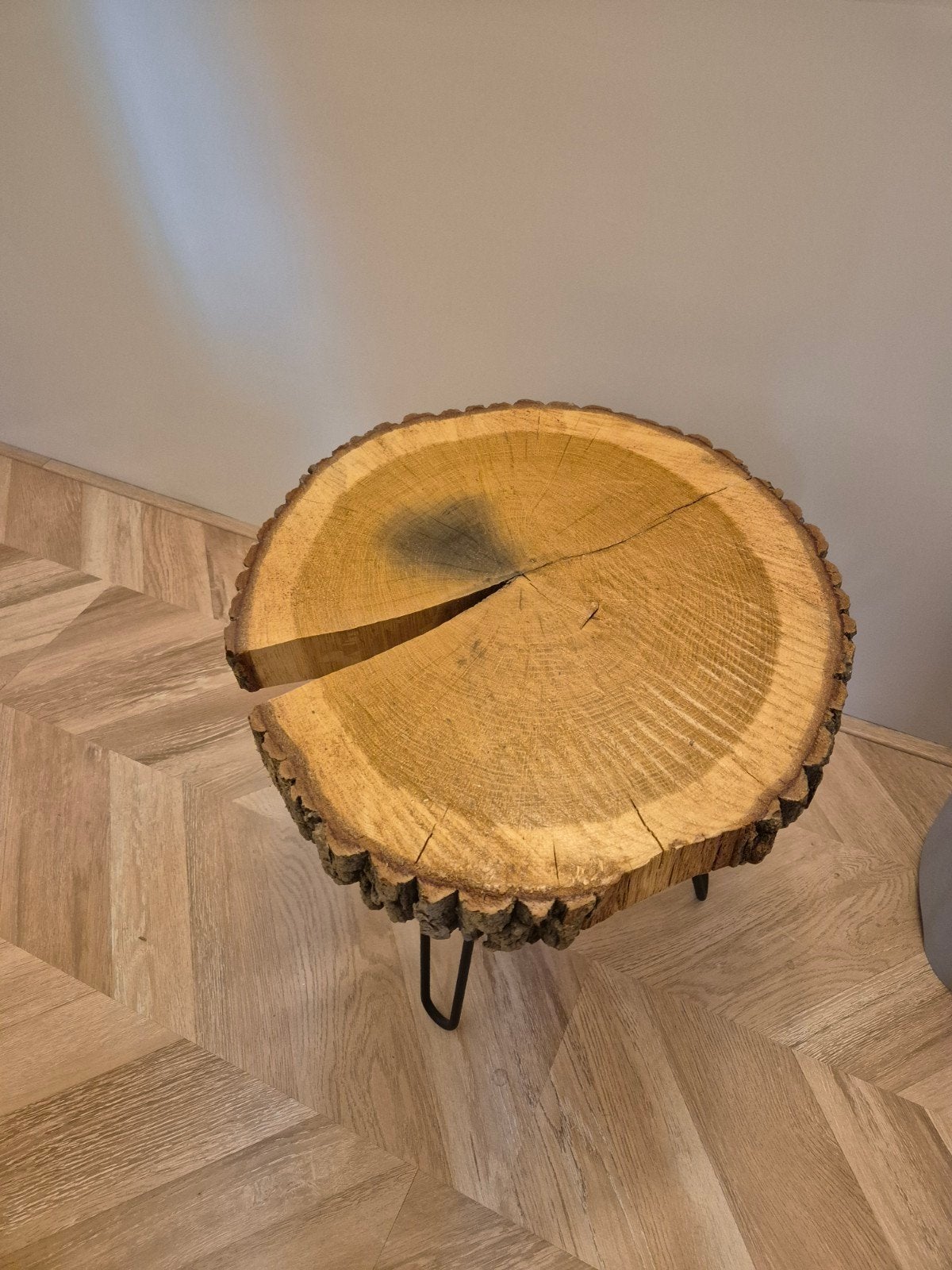 Bijzettafel hout, Ophalen
