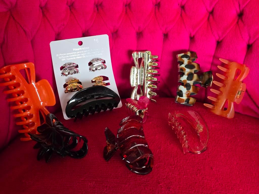 Diverse haarclips en haarklemmen - Set van 13, Ophalen of Verzenden, Nieuw, Haarspeld