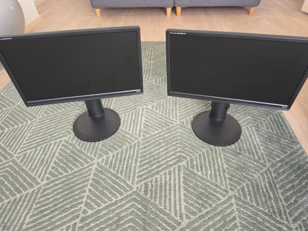 2x iiyama ProLite B2280HS Full HD Monitor, Ophalen, Gebruikt, Iiyama, Full HD