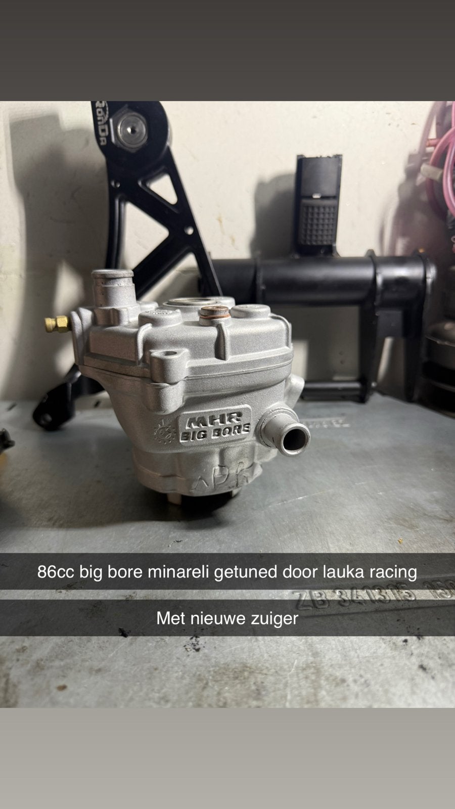 86cc Big Bore Minarelli MHR Cilinder - Lauka Racing Getuned, Ophalen of Verzenden, Zo goed als nieuw, Cilinder