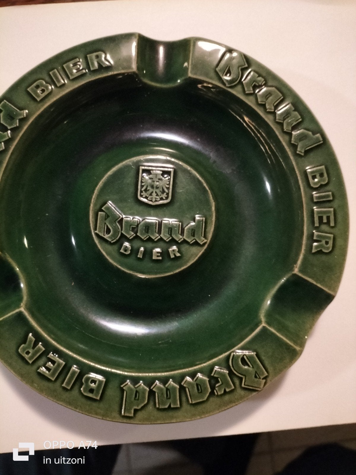 Brand Bier Aardewerk Asbak - Vintage Model in Prima Staat, Verzamelen, Ophalen of Verzenden, Zo goed als nieuw, Brand