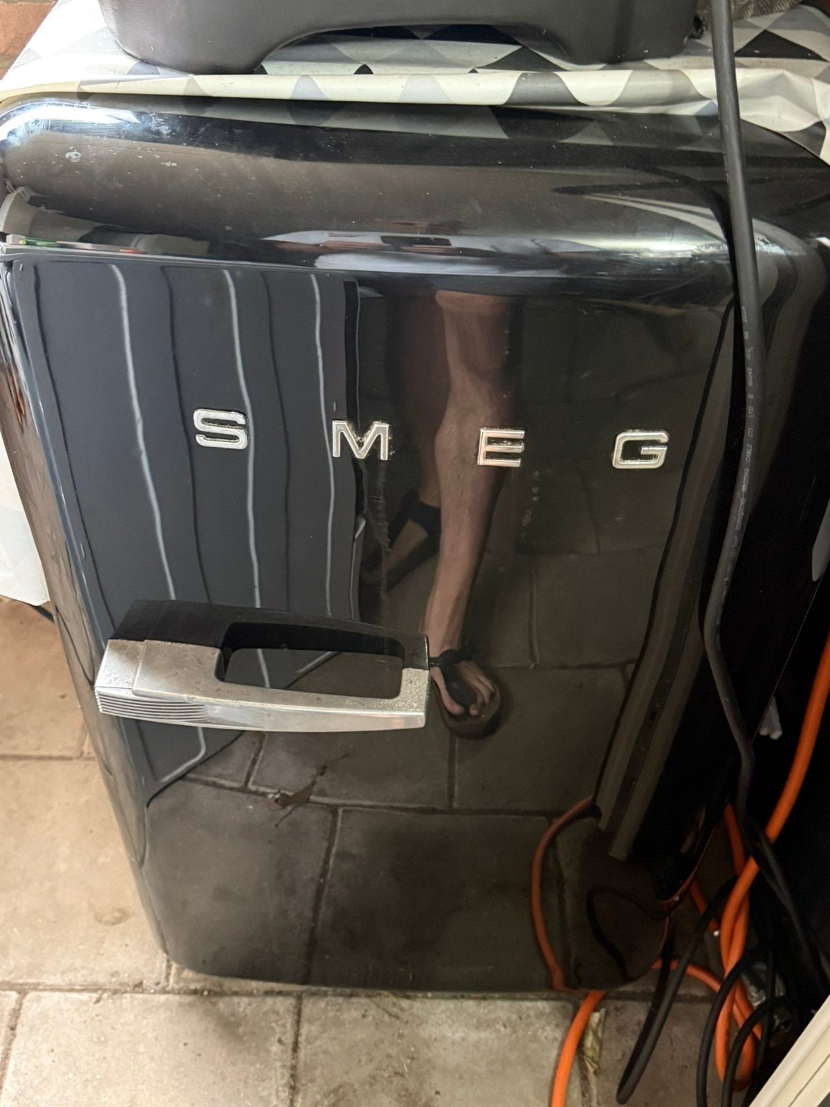 SMEG koelkast met kleine vriezer, Witgoed en Apparatuur, Koelkasten en IJskasten, 85 tot 120 cm, Gebruikt, 200 liter of meer, Ophalen of Verzenden