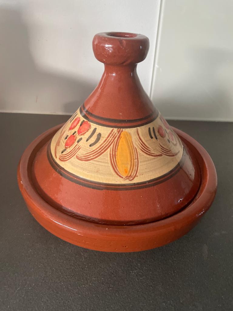 Authentieke Marokkaanse Tajine uit Marrakech, Overige typen, Nieuw, Ophalen of Verzenden, Steen/keramiek