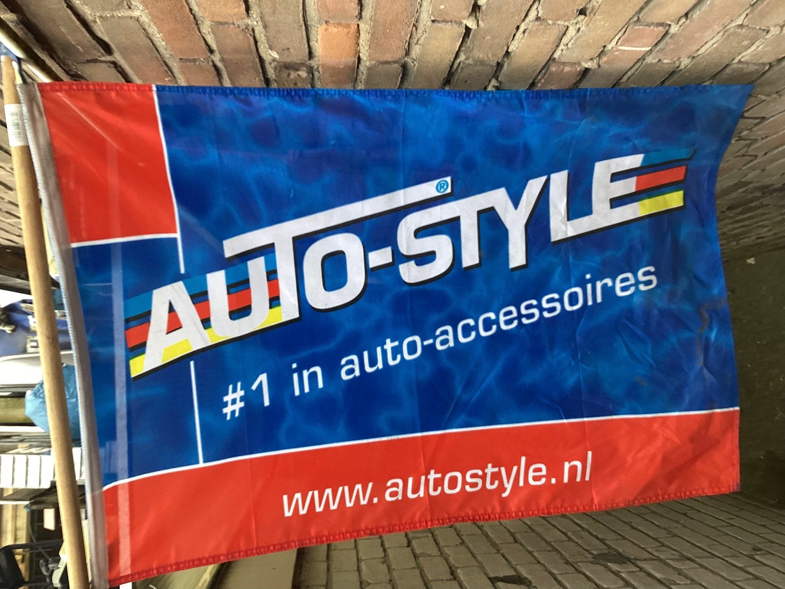 Auto-style vlag, Diversen, Vlaggen en Wimpels, Ophalen of Verzenden, Zo goed als nieuw