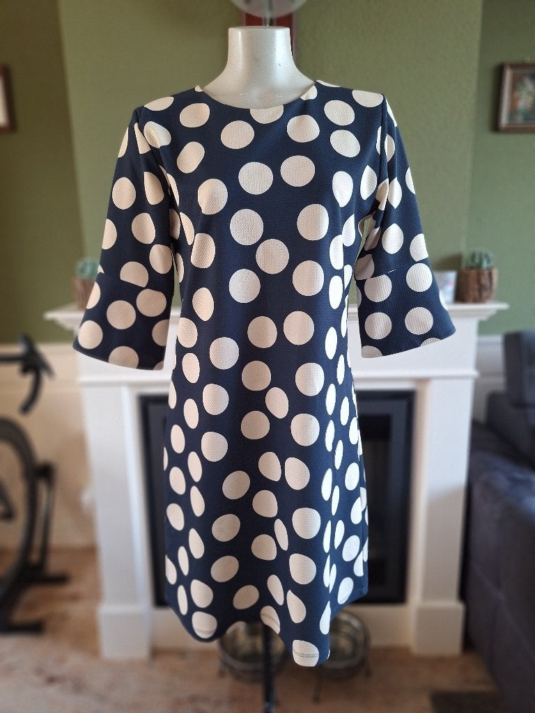 La Fee Maraboutee jurk 2 M 38 blauw creme, Kleding | Dames, Jurken, Maat 38/40 (M), La Fee Maraboutee, Zo goed als nieuw, Knielengte