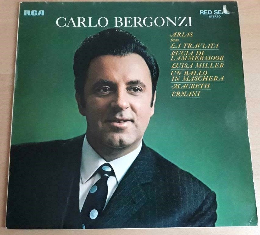 Carlo Bergonzi – Arien Von Verdi Und Donizetti- RCA Red Seal, LP, Opera of Operette, Ophalen of Verzenden, Zo goed als nieuw