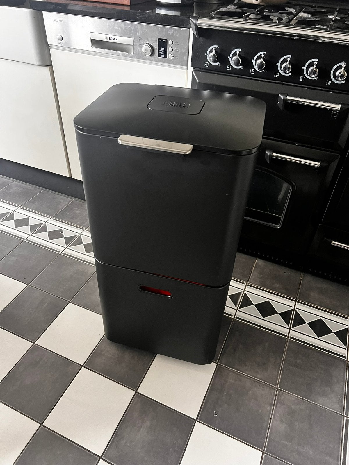 Joseph Jospeph totem 40 l prullenbak, Ophalen, Gebruikt, 40 liter of meer, Rvs