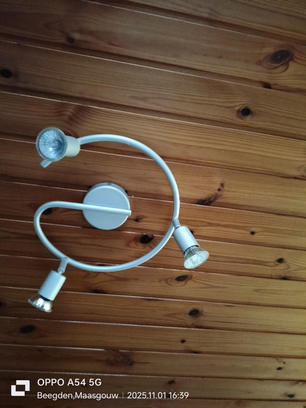 Flexibele spotlamp met 3 richtbare spots, Ophalen, Gebruikt, Modern, Flexibel, Spotverlichting