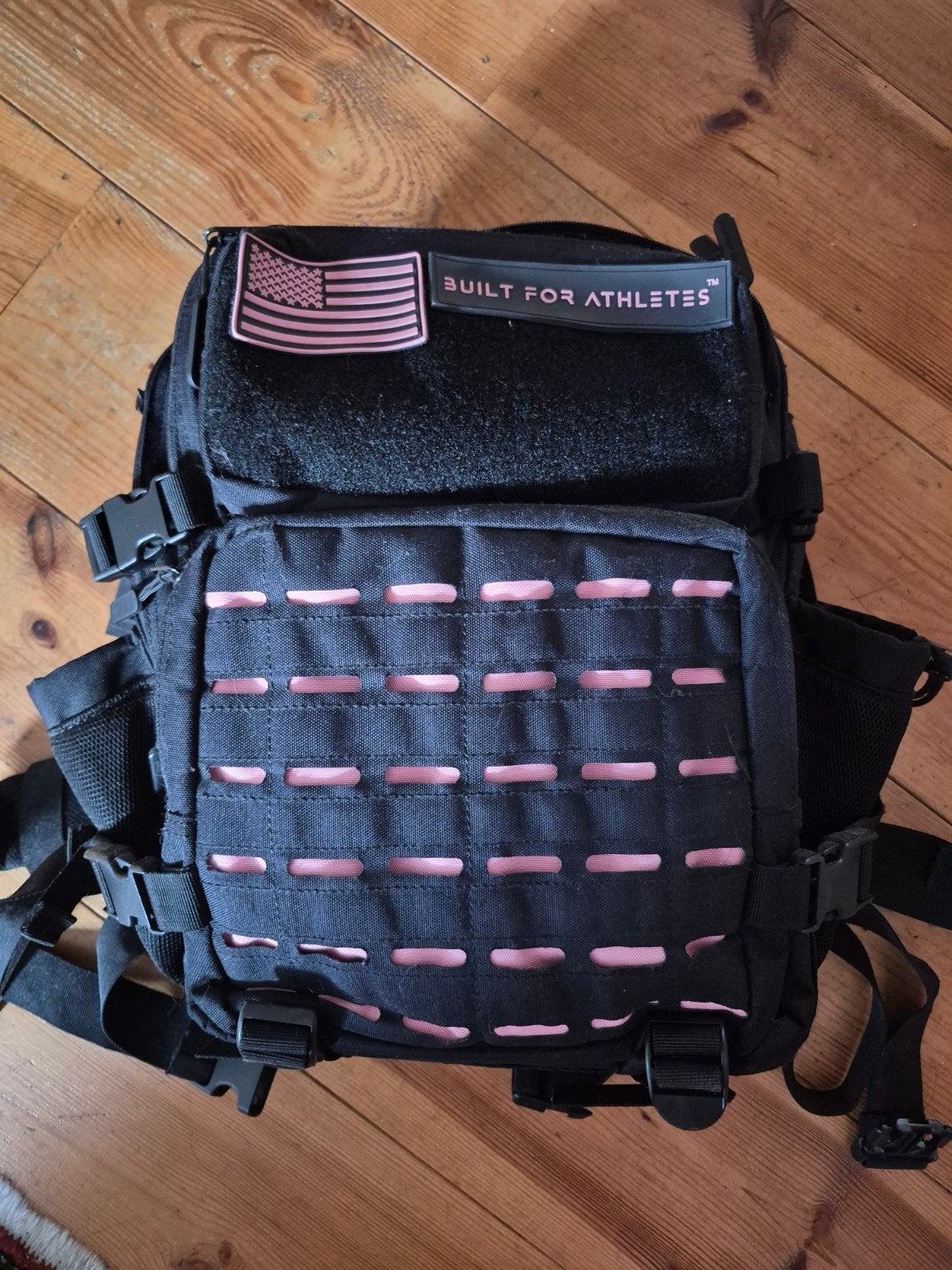 Built For Athletes Rugzak - Zwart met Roze accenten, 25 tot 40 cm, Ophalen of Verzenden, Zo goed als nieuw, Overige merken