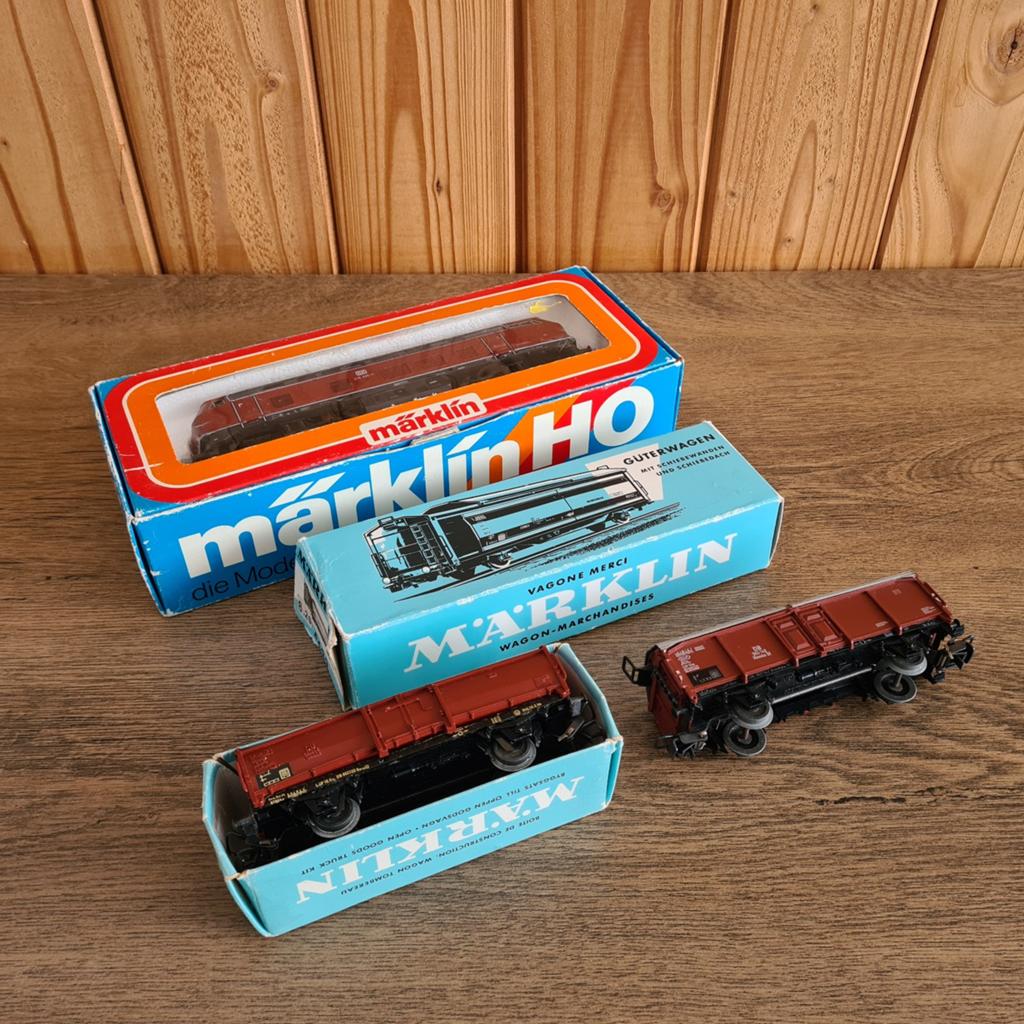 Märklin 3075 goederen vervoer, Hobby en Vrije tijd, Modeltreinen | H0, Wisselstroom, Treinset, Ophalen of Verzenden, Zo goed als nieuw