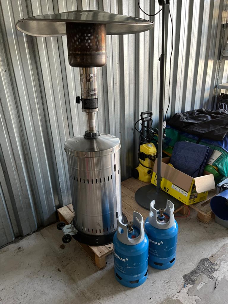 Te koop Heater inschuifbaar, Tuin en Terras, Terrasverwarmers, Ophalen, Gebruikt, Gas, Vloer