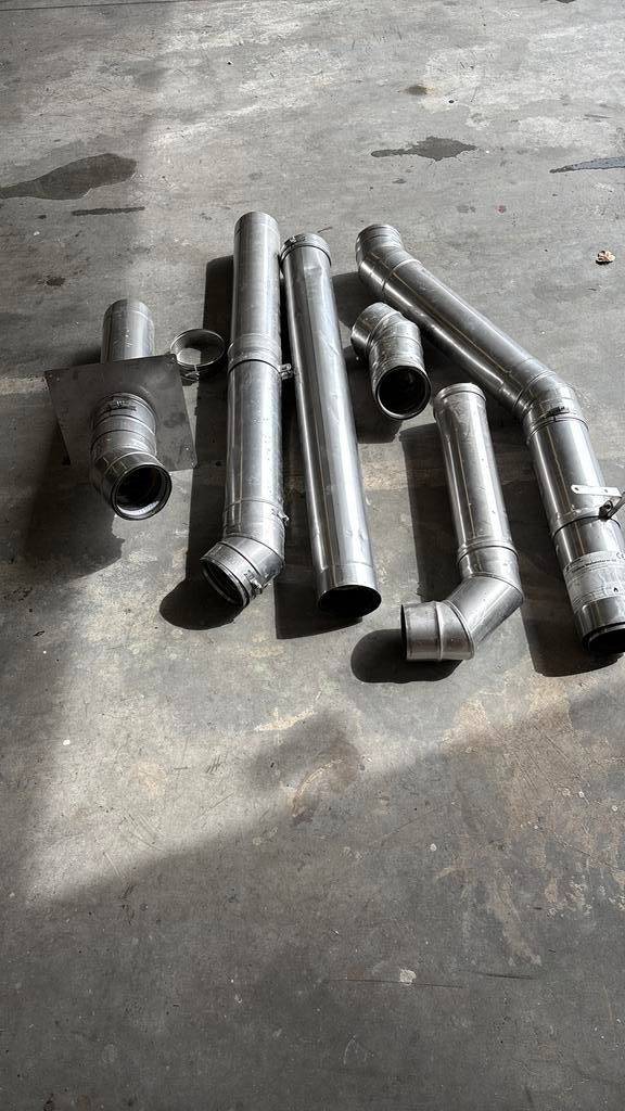 Kachelbuis Metalotherm RVS, Ophalen of Verzenden, Zo goed als nieuw, 100 tot 250 mm, Rvs