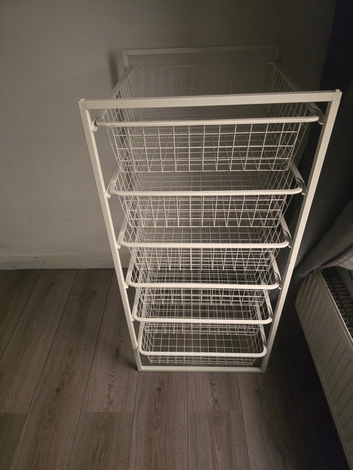 IKEA JONAXEL 50x51x104 Ladeblok met 6 Draadmanden - Wit, Ophalen, Gebruikt