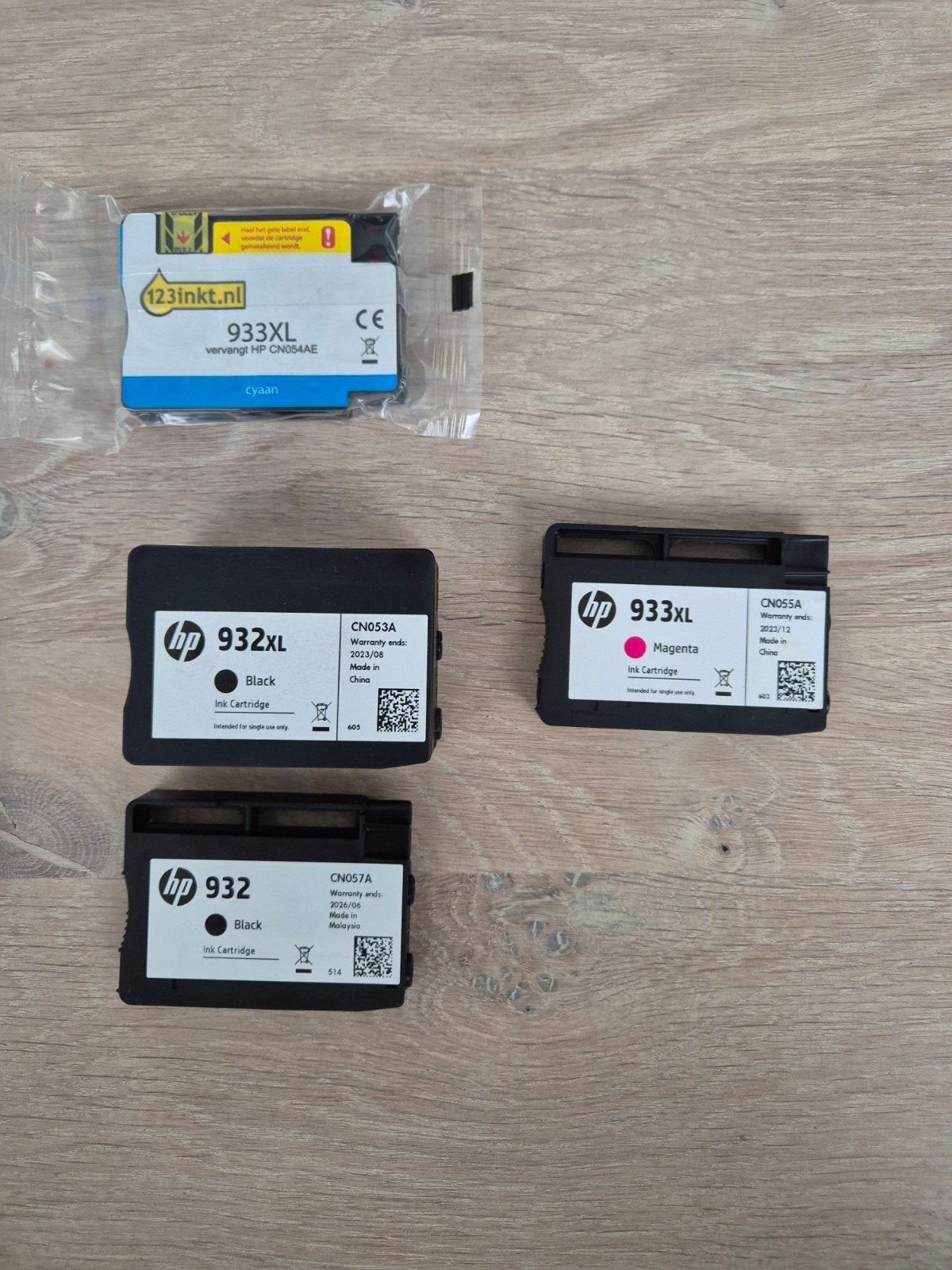 Volle HP inktcartridges (zwart, magenta, cyaan), Computers en Software, Ophalen of Verzenden, Nieuw, Cartridge, HP