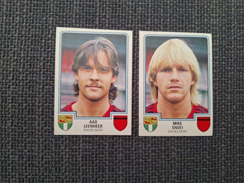Panini Voetbal 86 Excelsior 2x, Ophalen of Verzenden, Zo goed als nieuw, Sticker