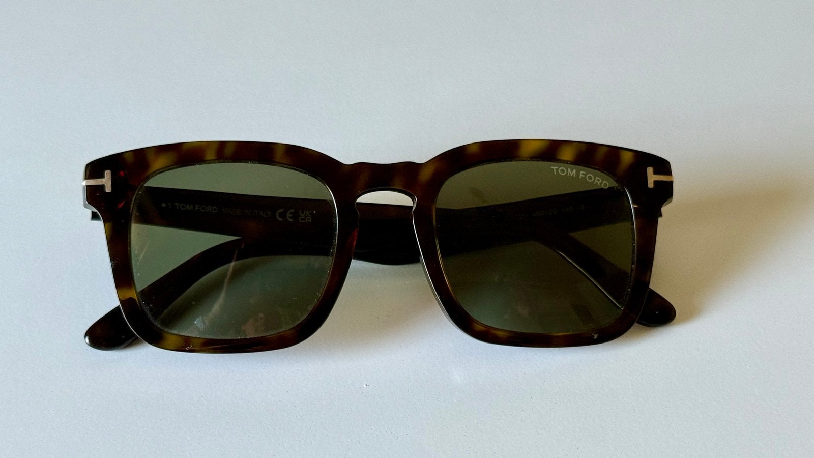 Tom Ford Wayfarer Zonnebril FT0751 - Zo goed als nieuw, Overige merken, Zonnebril, Bruin, Ophalen of Verzenden