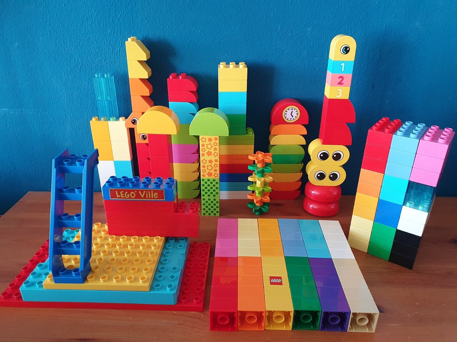 Duplo Blokken bouwstenen en platen 185st zeer net, Ophalen of Verzenden, Zo goed als nieuw, Duplo