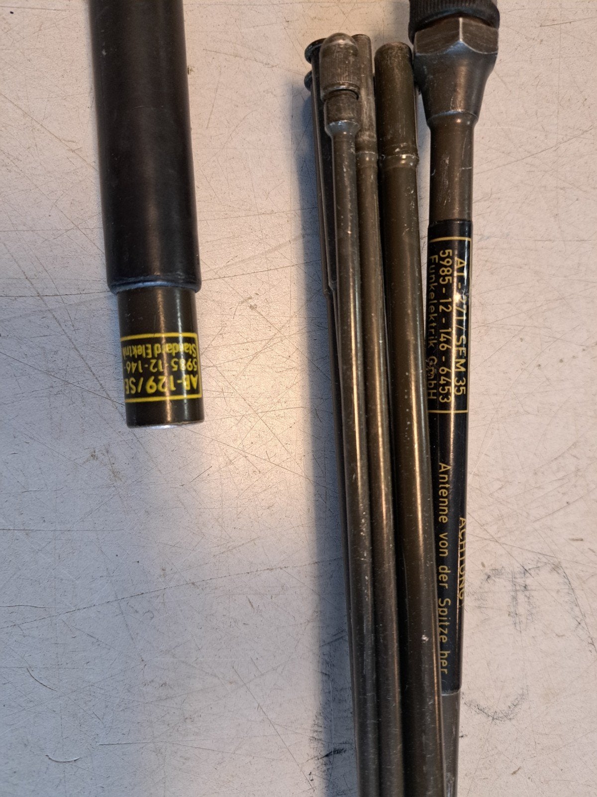 Originele Militaria Antenne Set SEM 35 / PRC (AT-271 & AB-12, Verzenden, X, X, X