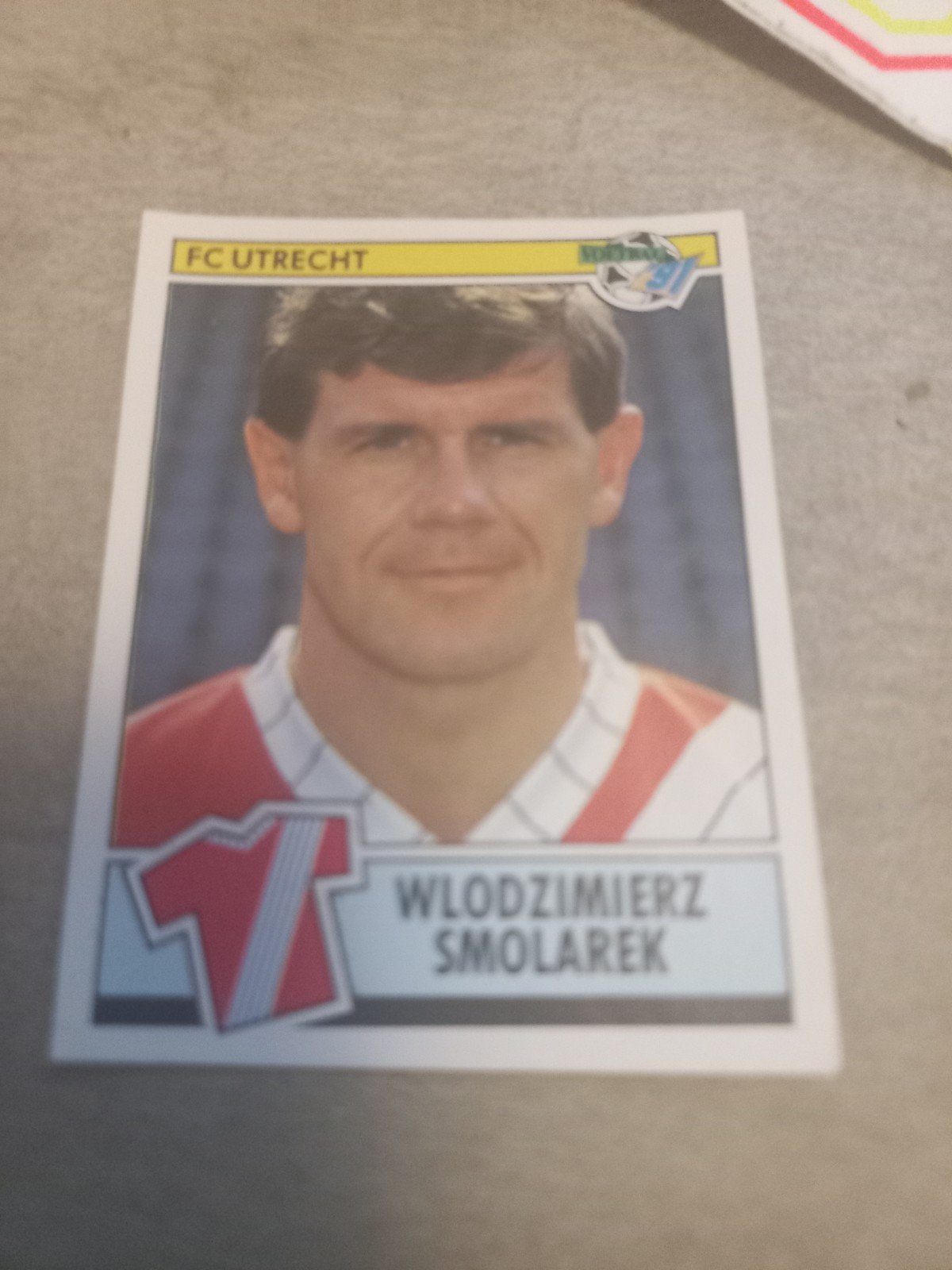 Panini Voetbal 91 Plaatje Wlodzimierz Smolarek FC Utrecht, Ophalen of Verzenden