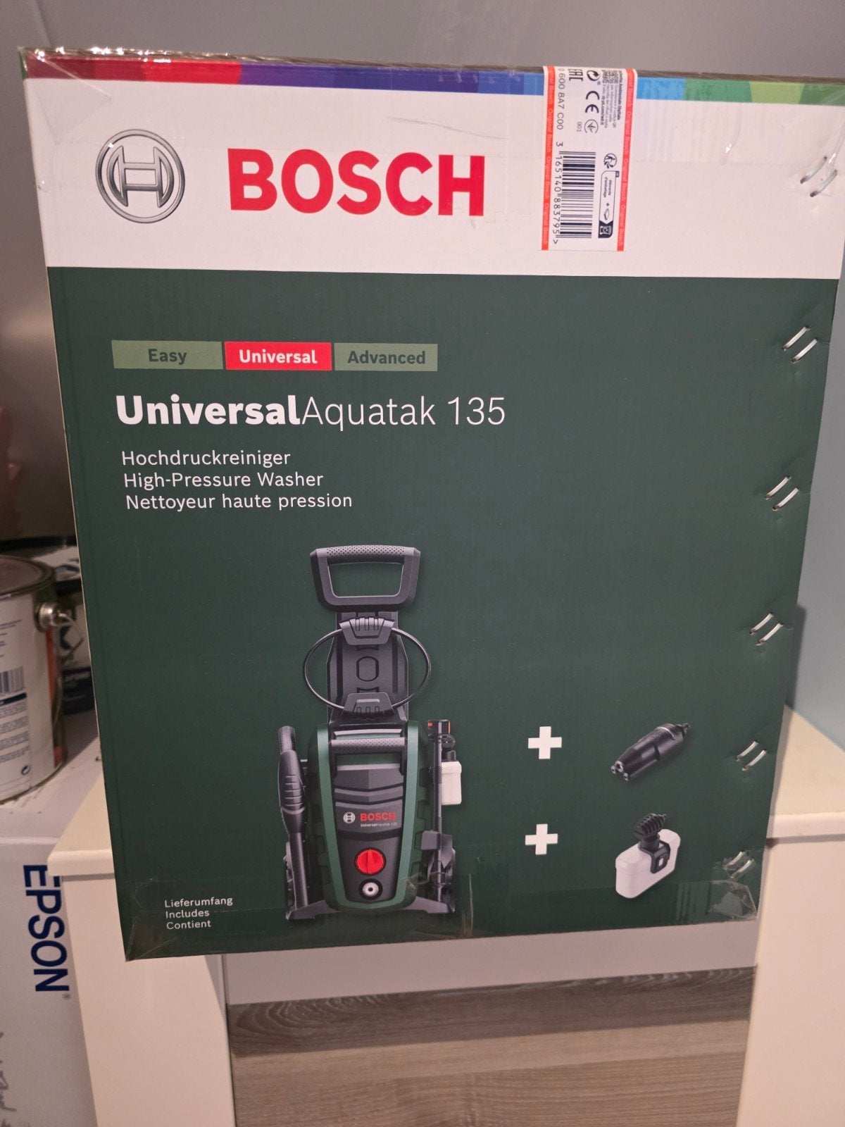 Foto 4 van Bosch UniversalAquatak 135 Hogedrukreiniger – Nieuw in doos!