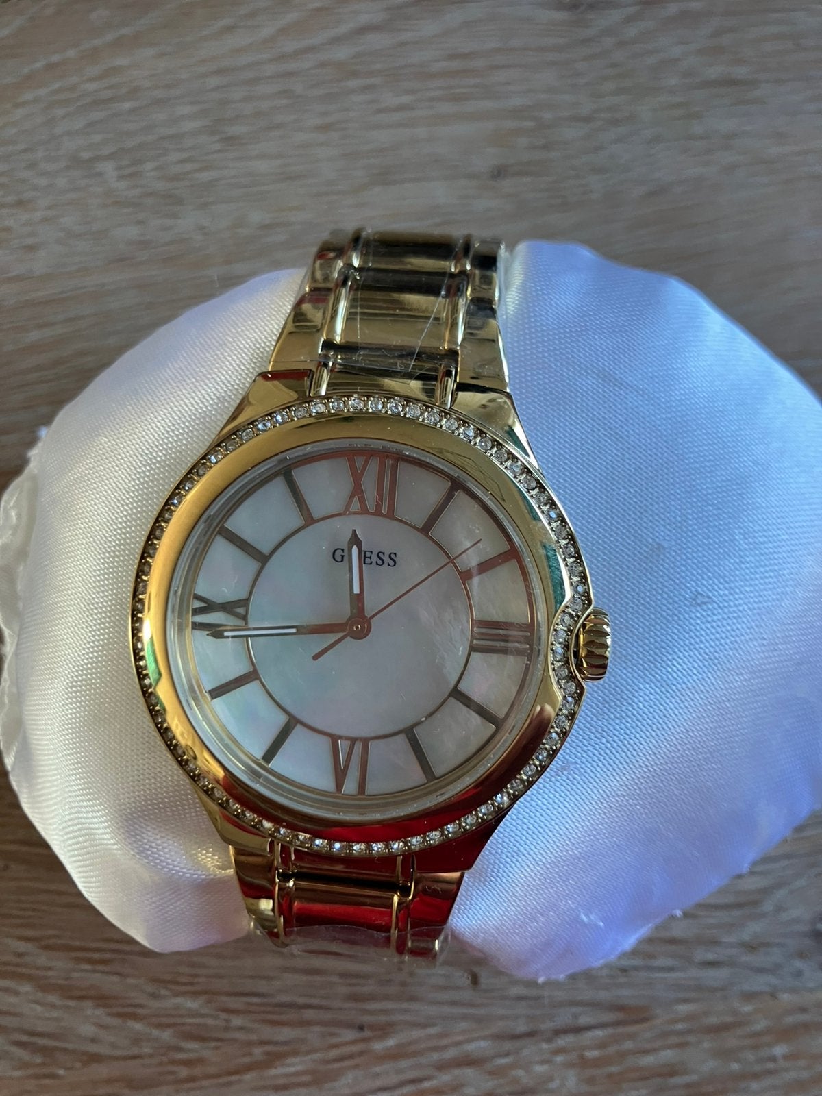 Guess dames horloge goud NIEUW, Staal, Staal, Guess, Polshorloge