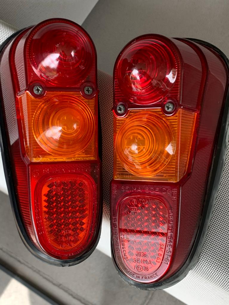 Set van 2 Seima 605 CE achterlichten - Made in France, Ophalen of Verzenden, Gebruikt, Universele onderdelen