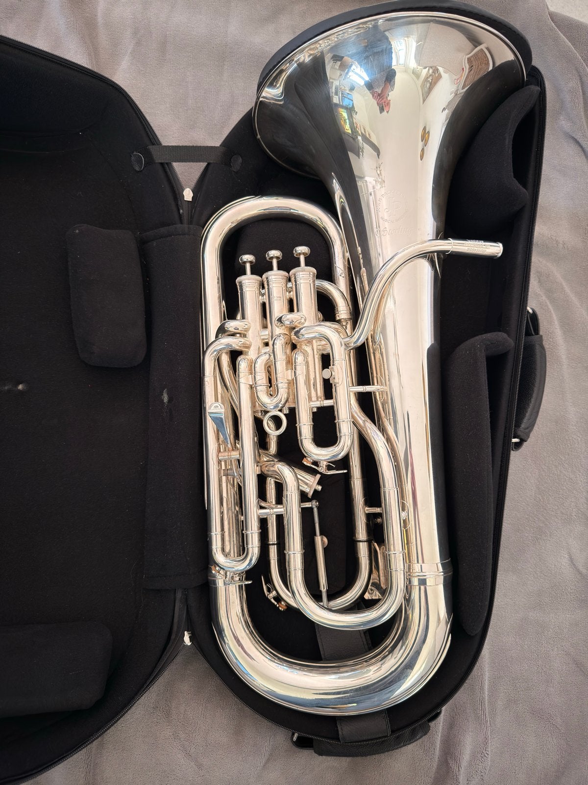 Sterling JP374ST Euphonium - Zo goed als nieuw, Ophalen, Zo goed als nieuw, Koperblazer, Met koffer of draagtas
