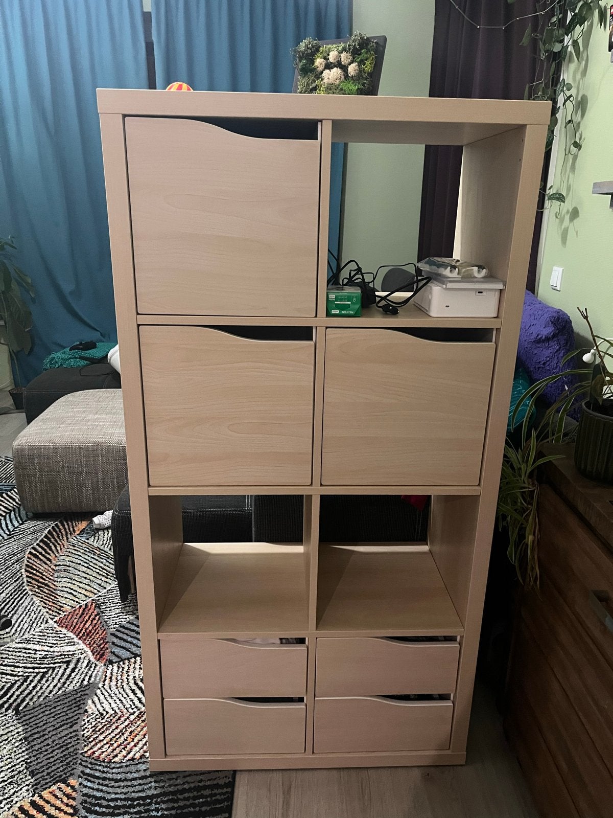 IKEA Kallax Kast met Lades en Open Vakken - Zo goed als nieu, Ophalen, 50 tot 100 cm, Zo goed als nieuw, Met lade(s)