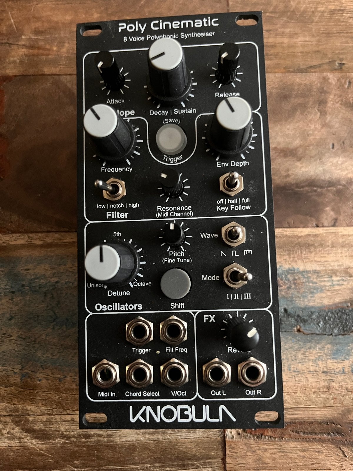 Knobula Poly Cinematic (black!) Eurorack, Muziek en Instrumenten, Soundmodules, Ophalen of Verzenden, Zo goed als nieuw