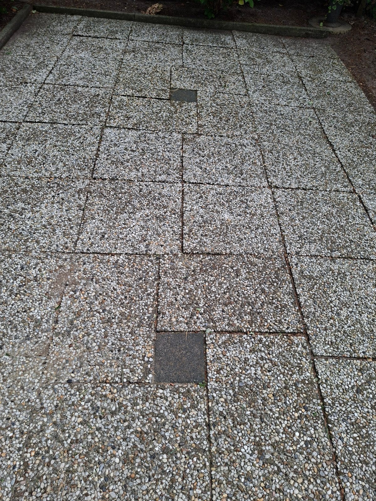 Grindtegels 18 vierkante meter 40x 60 en 50x50 Vledder, Tuin en Terras, Ophalen, Gebruikt, Beton, Terrastegels