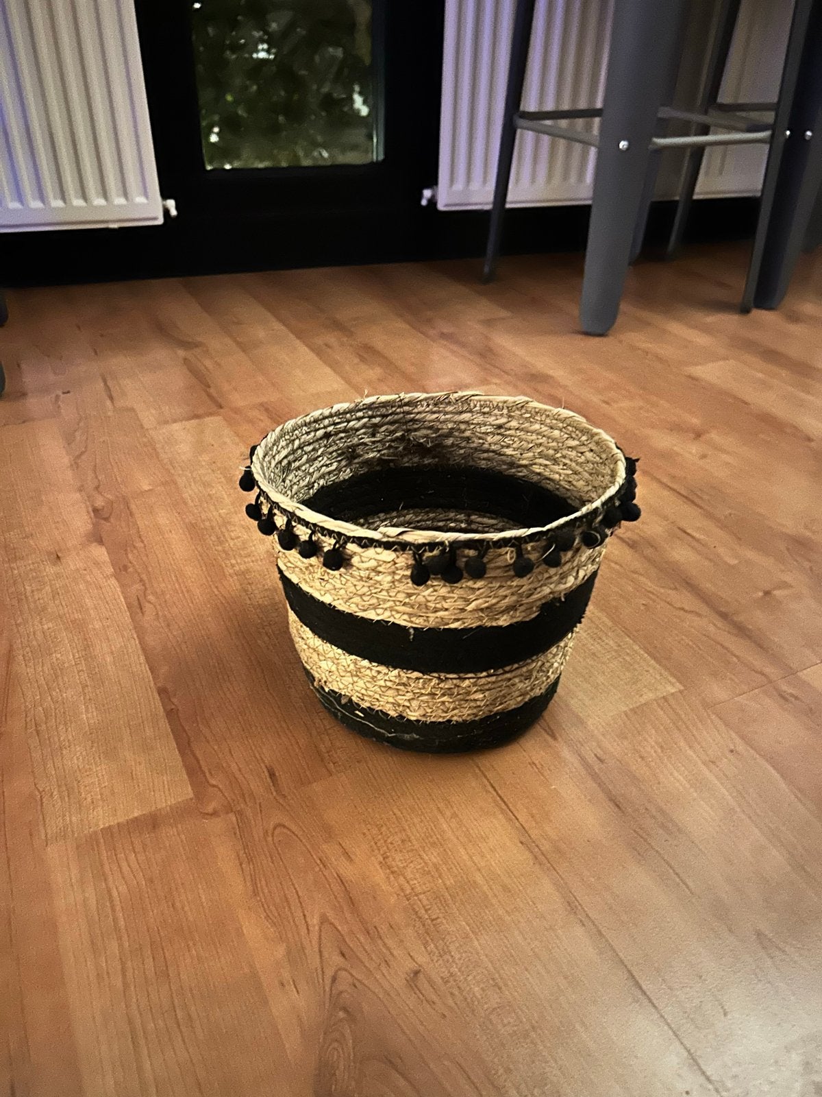 Plantenmand, Ophalen, Gebruikt, Gevlochten, Rond