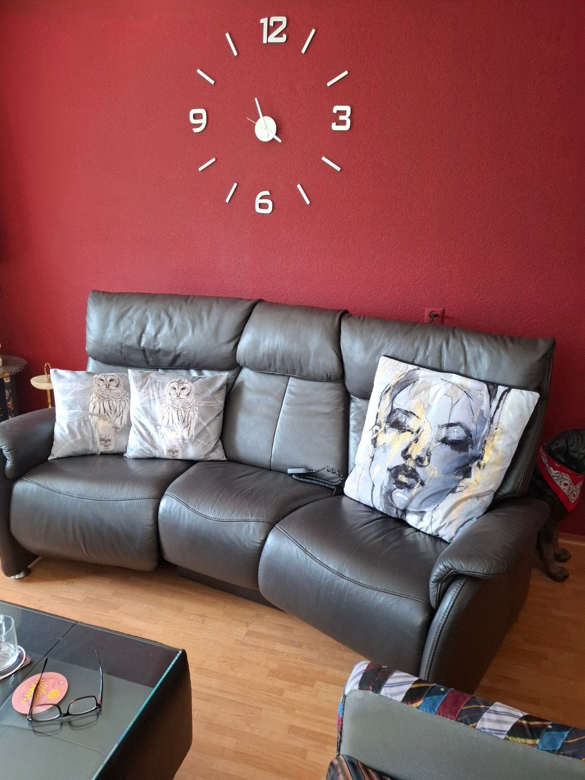 leren himolla trapeza  bank, Ophalen, Gebruikt, 75 tot 100 cm