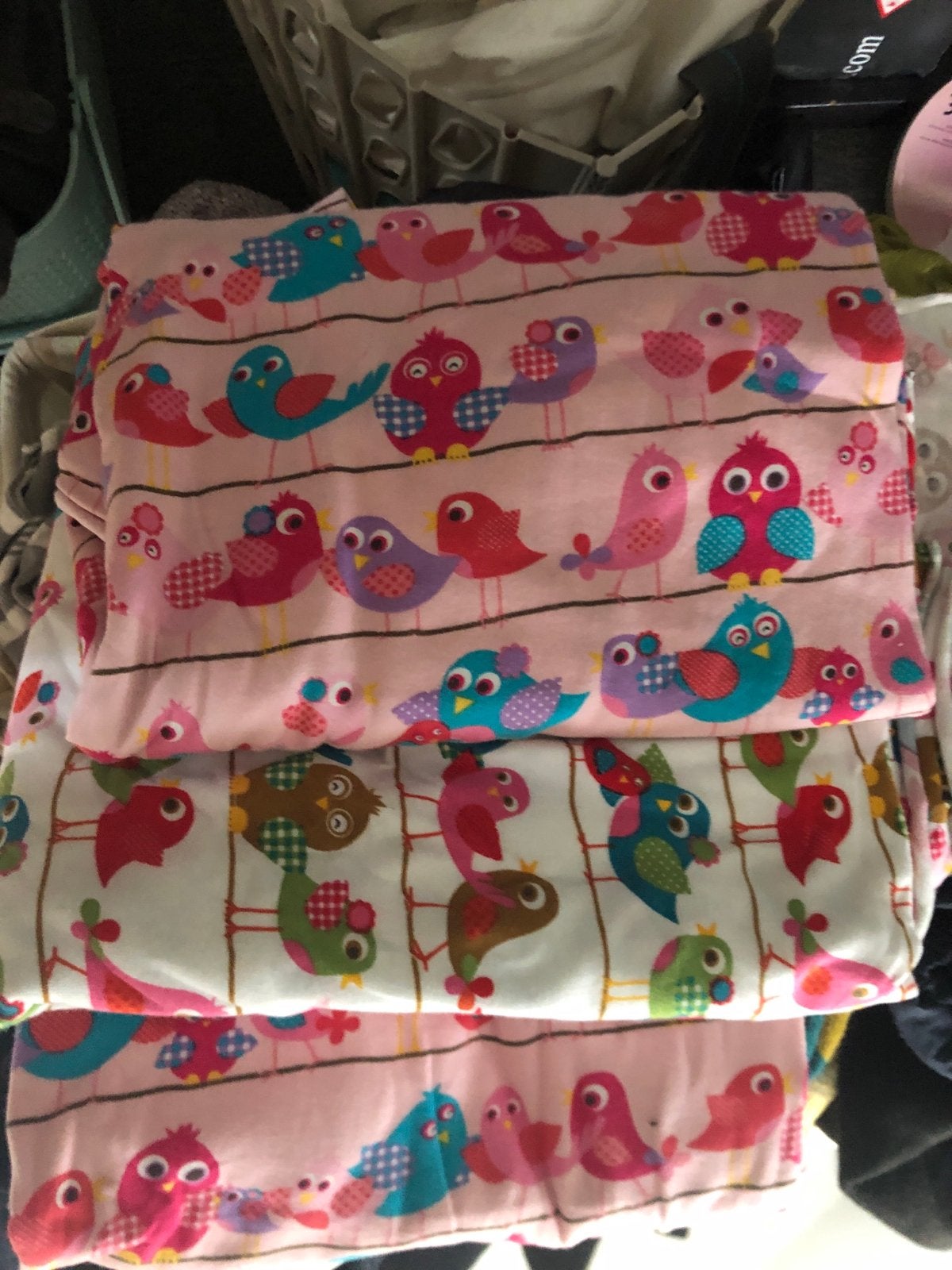 Nieuwe STENZO  stofjes vogelprint - roze en wit (3 stuks), 120 cm of meer, Ophalen of Verzenden, Katoen, Roze