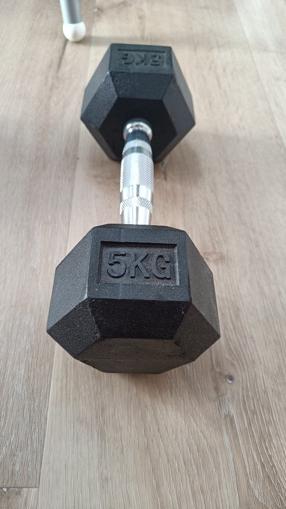 Strongman Hexa Dumbbell – 5 kg, Sport en Fitness, Fitnessmaterialen, Ophalen of Verzenden, Zo goed als nieuw, Dumbbell