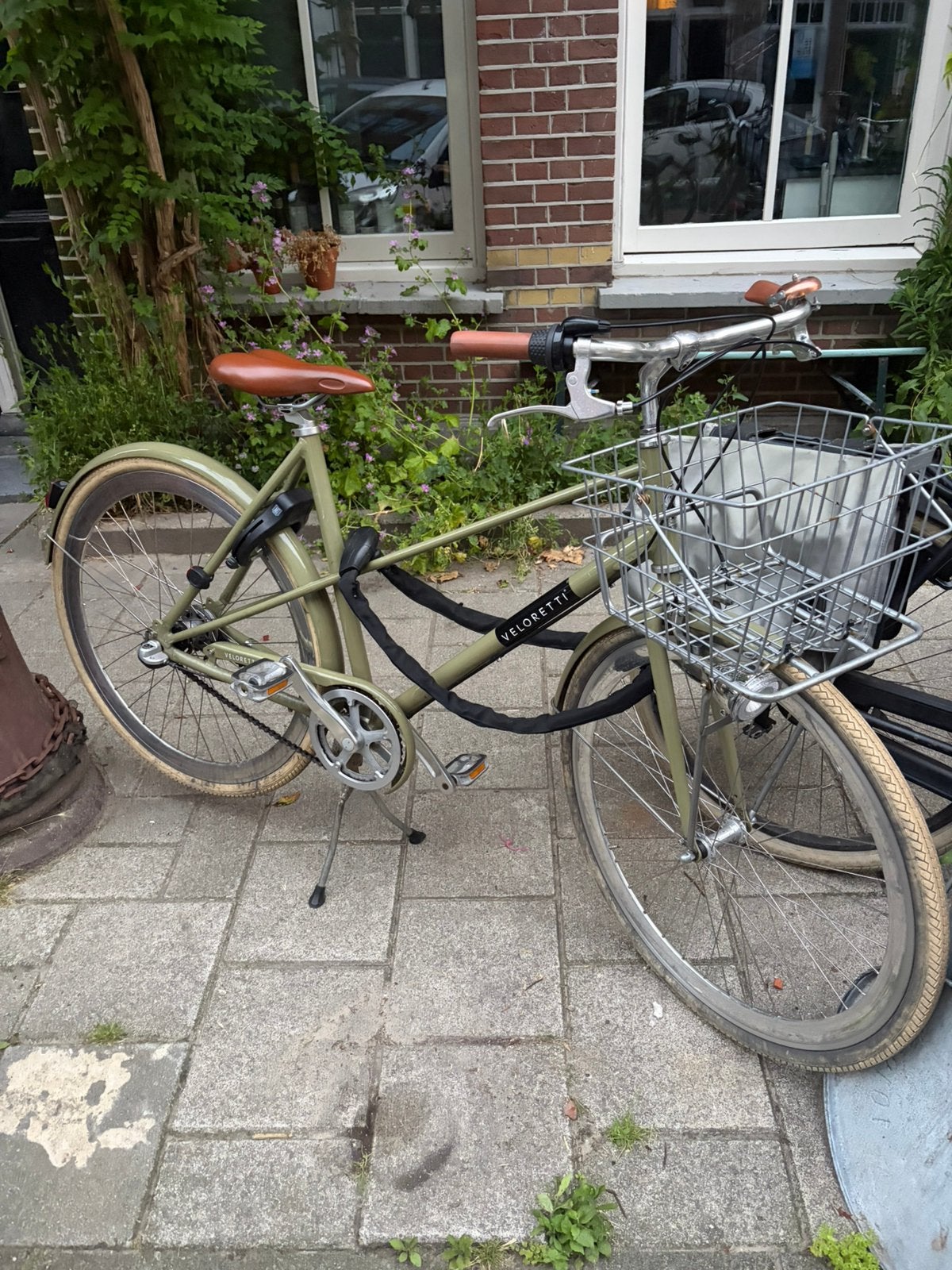 Veloretti Caféchaser, olijf groen en geschikt voor 163-175cm, Fietsen en Brommers, Fietsen | Dames | Damesfietsen, Versnellingen