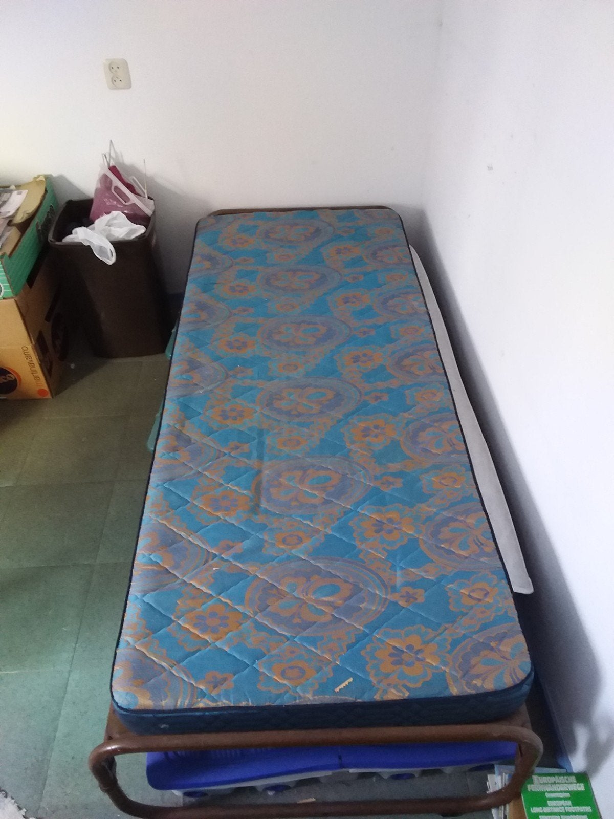 Oud spiraalbed, Ophalen, Gebruikt, Eenpersoons, 190 cm of minder