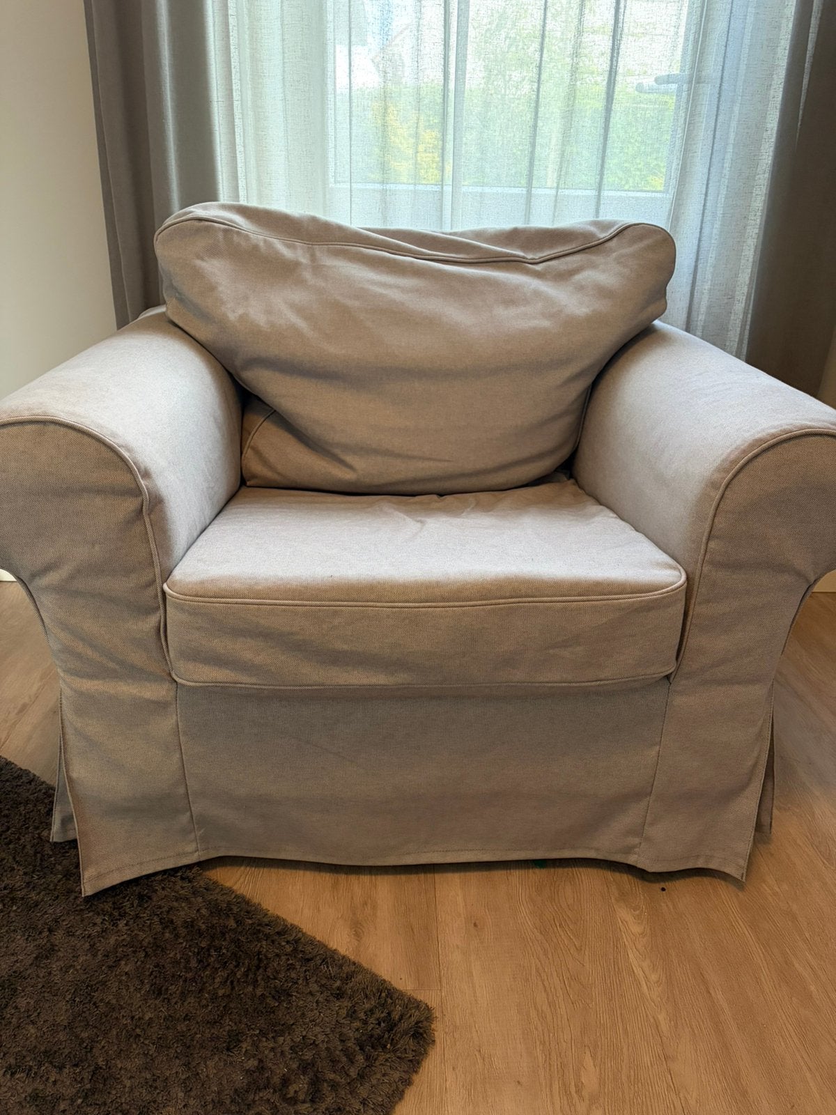 Ikea Ektorp Fauteuil, Huis en Inrichting, Fauteuils, Ophalen, Zo goed als nieuw, 75 tot 100 cm, 50 tot 75 cm