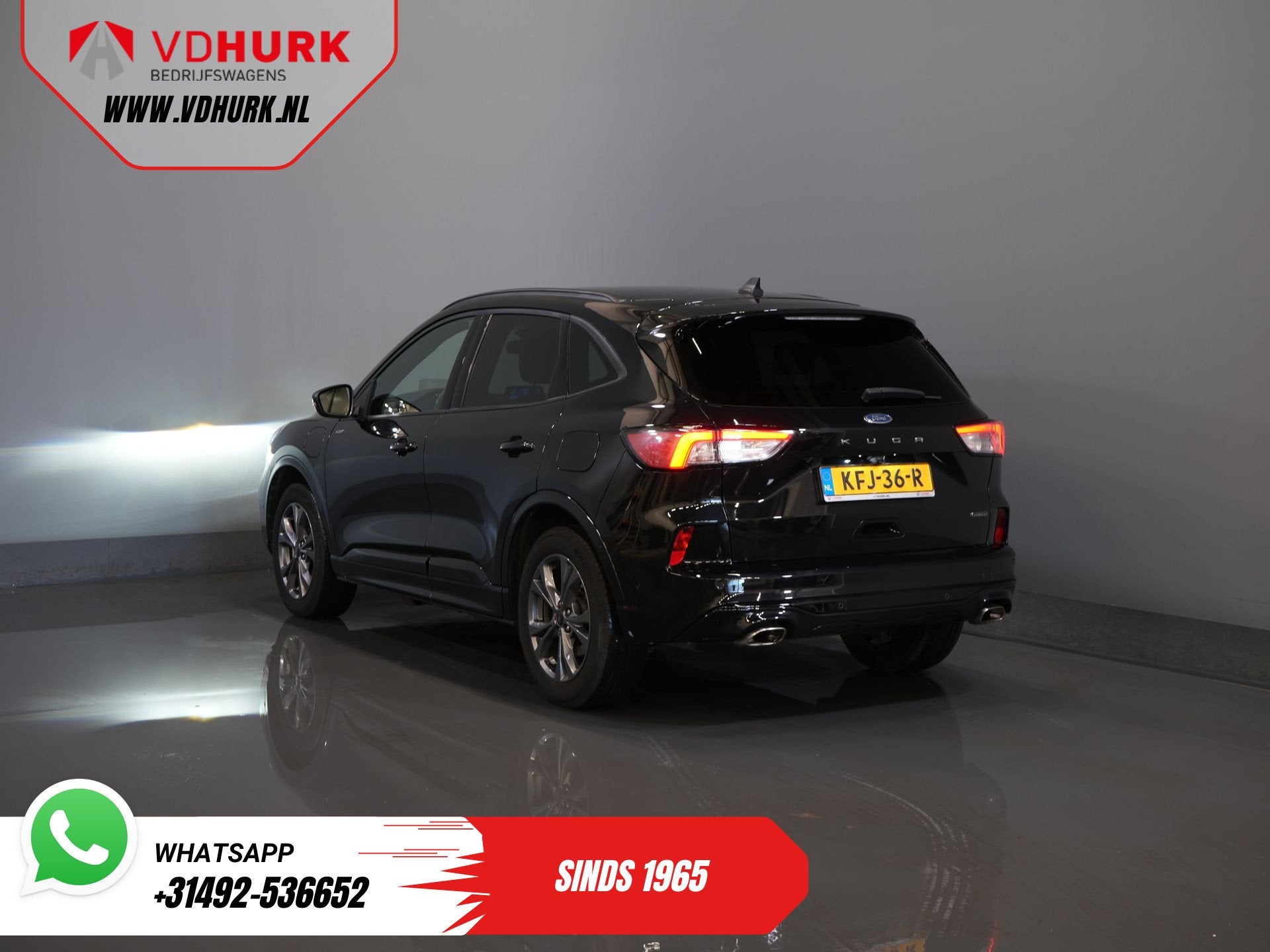 Ford Kuga 2.5 PHEV 225 pk ST-Line LED/ Head-Up/ Adapt.cruise, Auto's, Ford, Gebruikt, Euro 6, 4 cilinders, Zwart