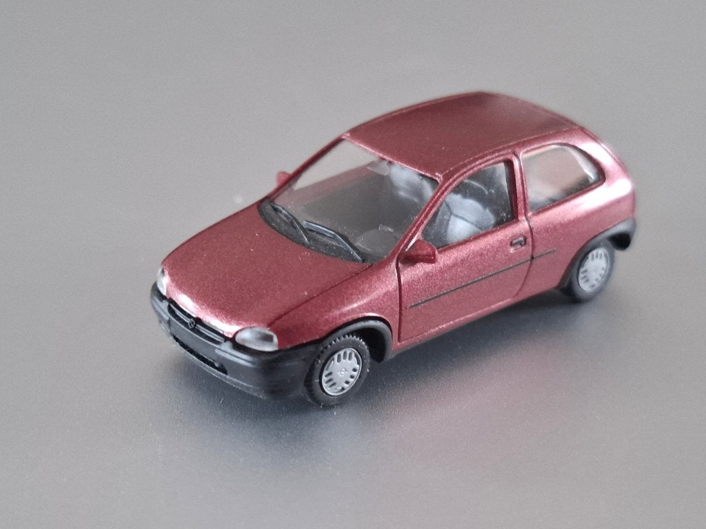 1:87 Opel Corsa B rood Herpa € 5,5, Hobby en Vrije tijd, Verzenden, Zo goed als nieuw, Auto, Herpa