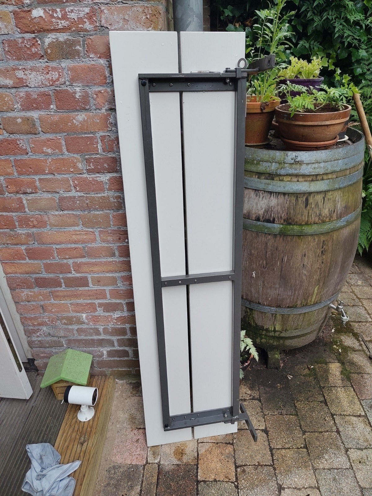 Opklapbare gevelbank van the Stoop, Ophalen, Gebruikt