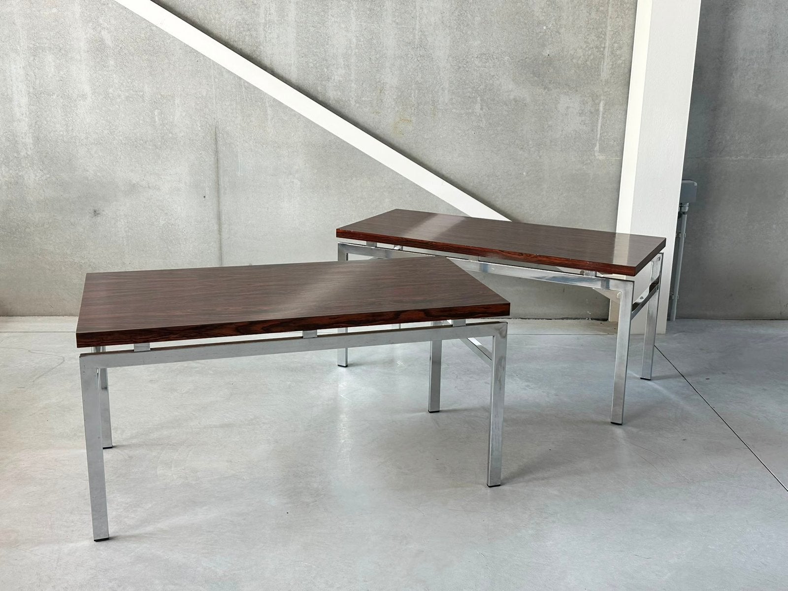 Mid-century Pallisander Coffeetable’s, Ophalen, Zo goed als nieuw, Rechthoekig, 50 tot 100 cm