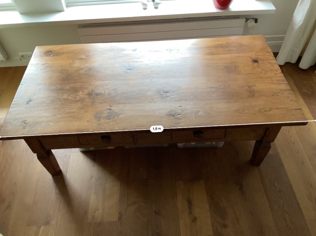 Antieke salontafel, Ophalen, Gebruikt, 50 tot 100 cm, 150 tot 200 cm