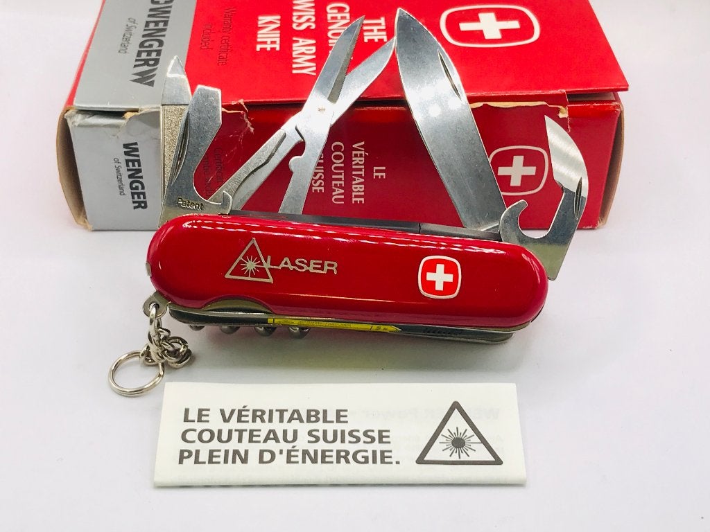 Wenger  1.97.01 laser pointer with Scissors 4 layers Swiss, Maarten@MrMultitool.com, Nieuw, Ophalen of Verzenden, MrMultitool.com