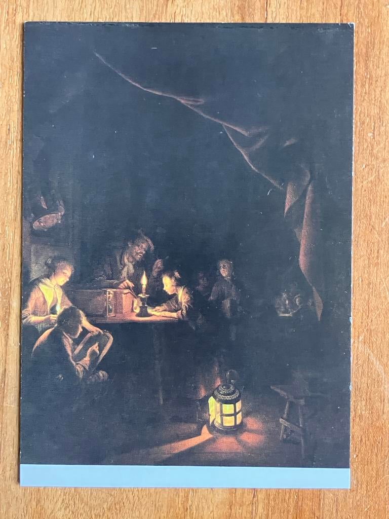 Rijksmuseum - Gerard Dou - De Avondschool, Ophalen of Verzenden, 1980 tot heden, Ongelopen, Ambachten of Beroep