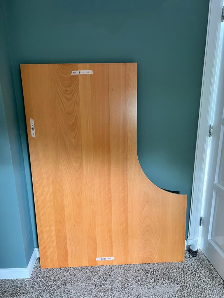 IKEA Bureau - Prima staat, 120-160-80 cm. Beuken, Ophalen, Zo goed als nieuw, IKEA, Hout